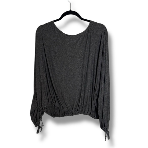 Bryn Walker Gray Tie Up Blouse Size Large - Picture 6 of 6